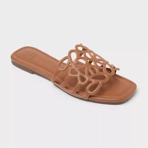 Women’s Fiona Slide Sandals - A New Day - Beige 8